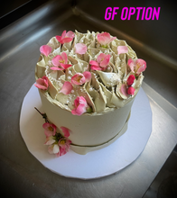 Load image into Gallery viewer, ALMOND + MATCHA: mascarpone mousse + raspberries