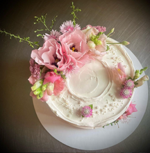 Load image into Gallery viewer, SOUR CREAM CORNMEAL CAKE + BLUEBERRIES: vanilla custard