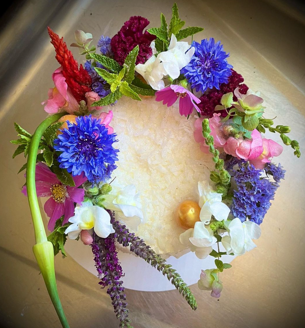 CUATRO LECHES: coconut + spiced rum + fresh fruit
